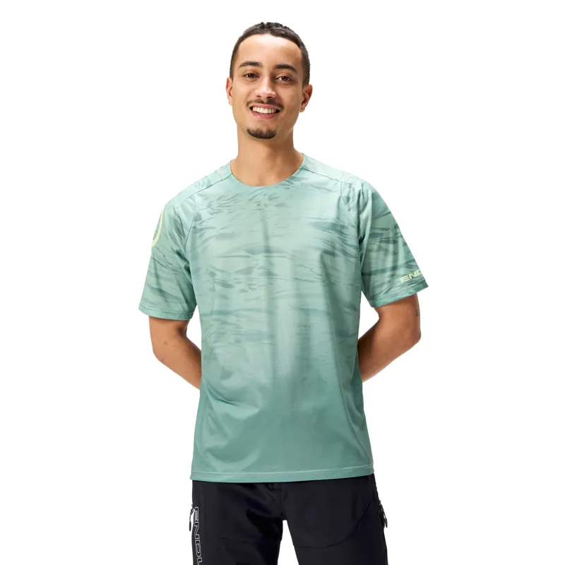 Endura Marble LTD Printed Short Sleeve Tee in Green-1