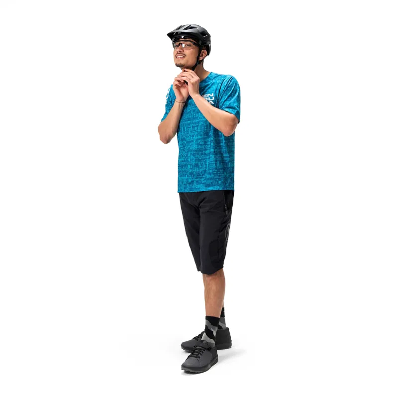 Endura Grid LTD Printed Short Sleeve Tee in Blue-3