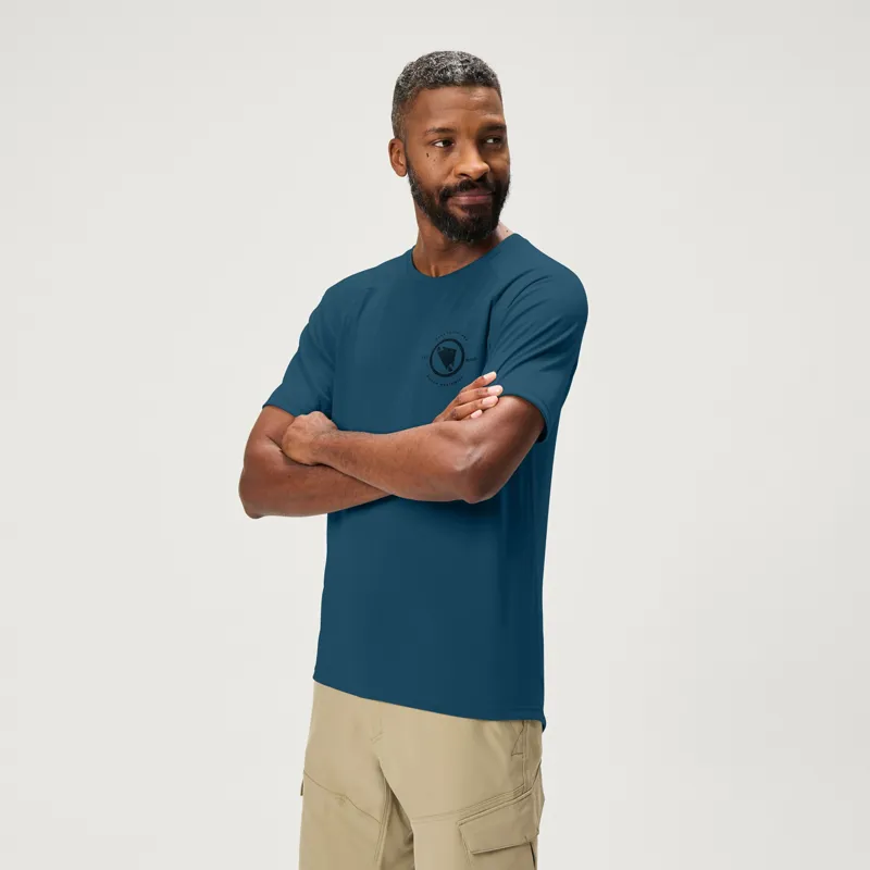 Endura Loop Short Sleeve Tech Tee in Barra Blue-4