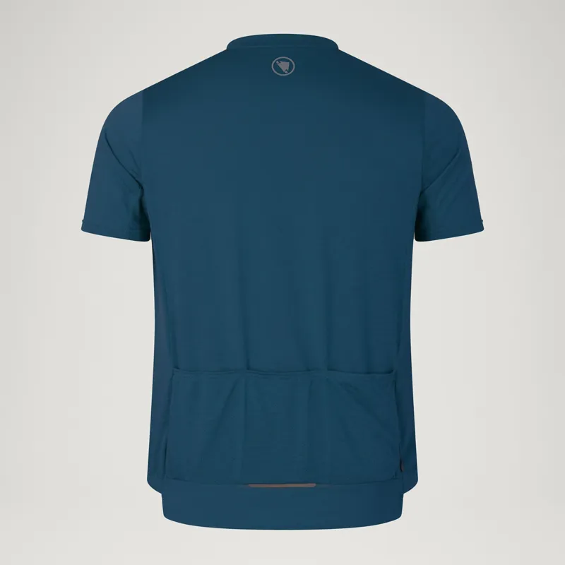 Endura Loop Short Sleeve Zipped Jersey in Barra Blue-1