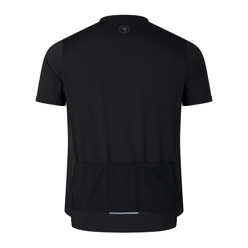 Endura Loop Short Sleeve Zipped Jersey in Black-1