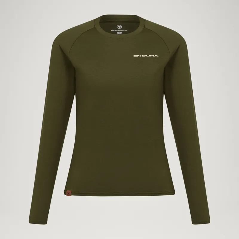 Endura Womens Baabaa Blnd L/S Base Layer in Green