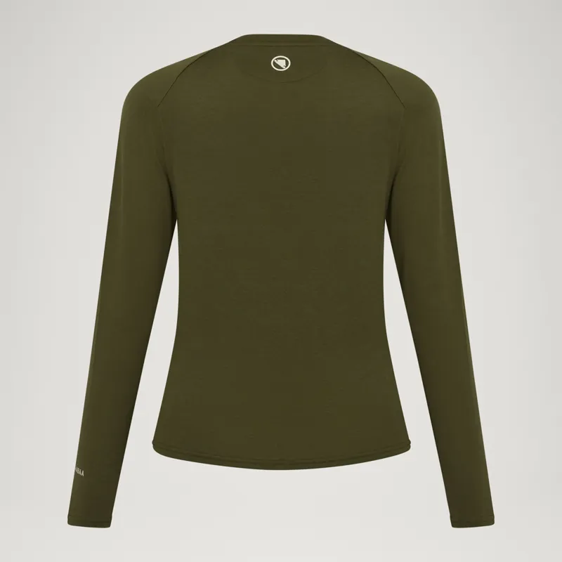 Endura Womens Baabaa Blnd L/S Base Layer in Green-1