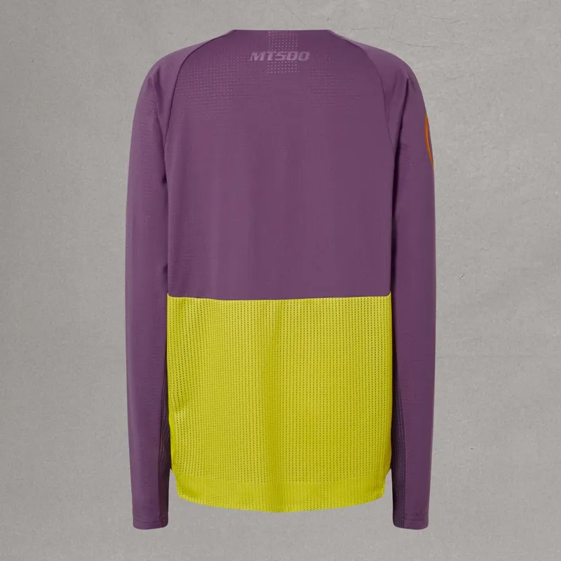 Endura Kids MT500 Burner Long Sleeve Jersey in Yellow-2