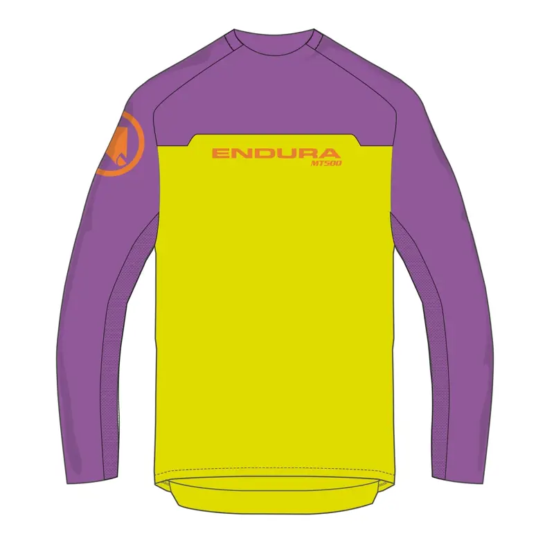 Balfes Bikes Endura Kids MT500 Burner Long Sleeve Jersey in Yellow | Free postage over £30, £10 off first order, price match & 0% finance.