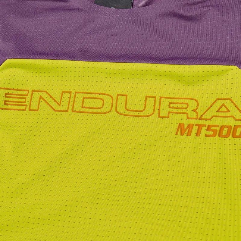 Endura Kids MT500 Burner Long Sleeve Jersey in Yellow-3