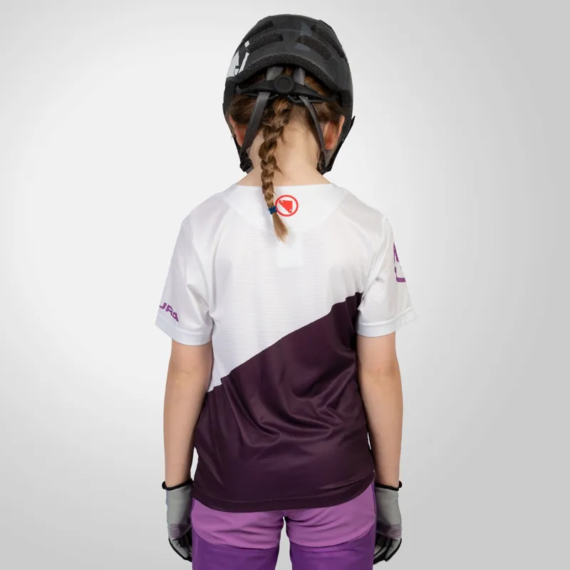 Endura Kids SingleTrack Core Jersey  in Aubergine-4