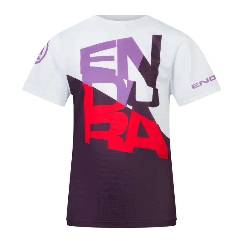 Endura Kids SingleTrack Core Jersey  in Aubergine