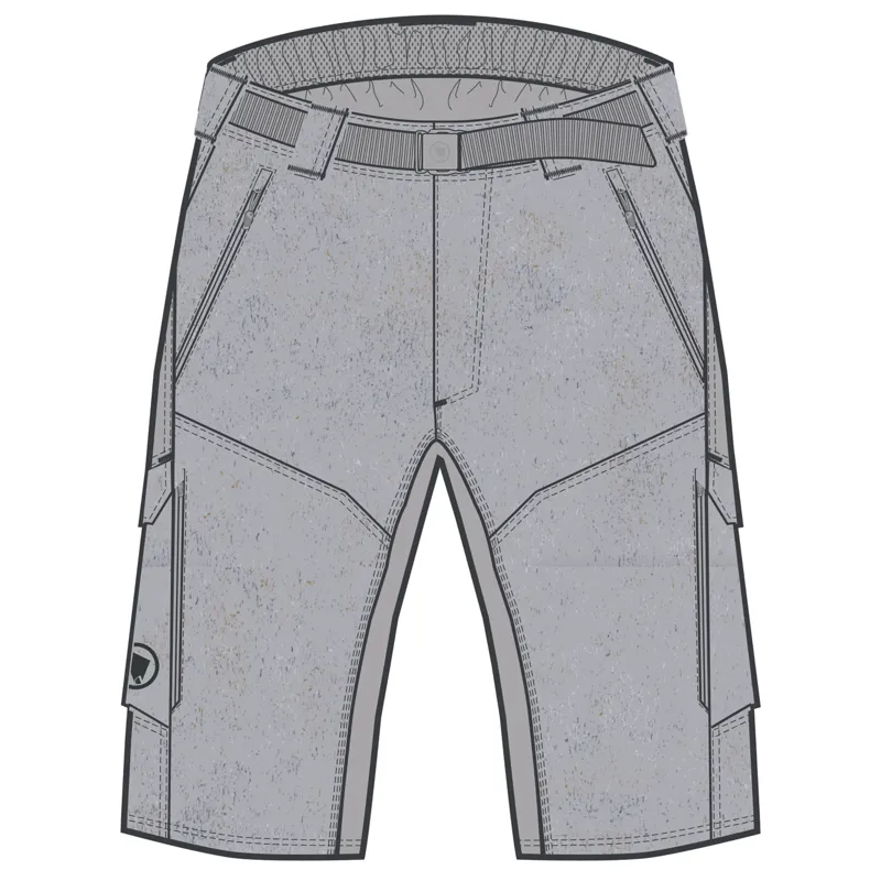 Endura Hummvee Shorts with Liner in Grey-4