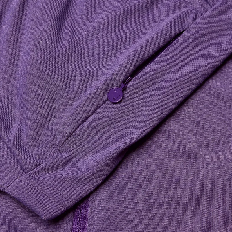 Endura Women's Loop Short Sleeve Zipped Jersey in Heather-4