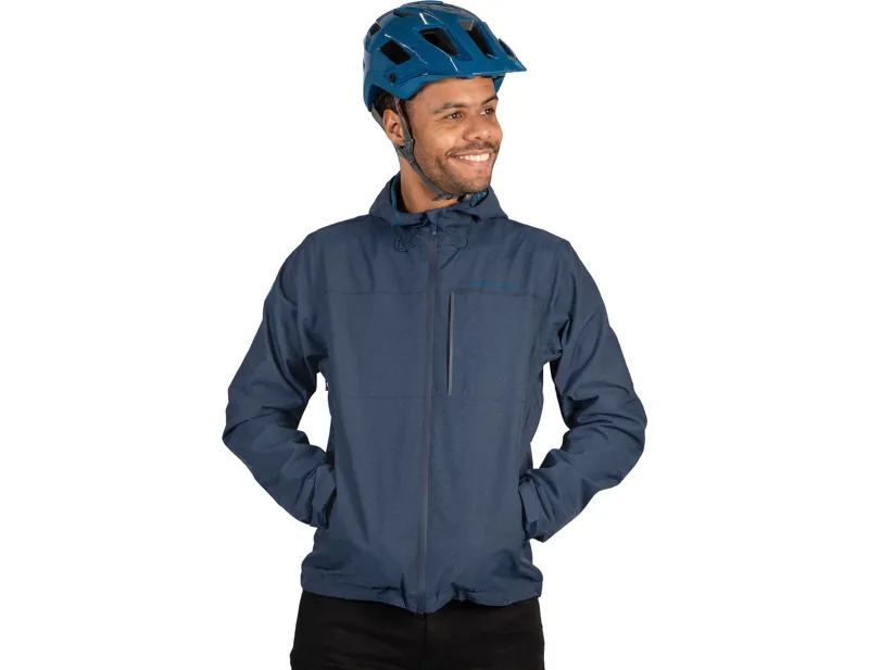 Endura Hummvee Waterproof Hooded Jacket in Ink Blue-2