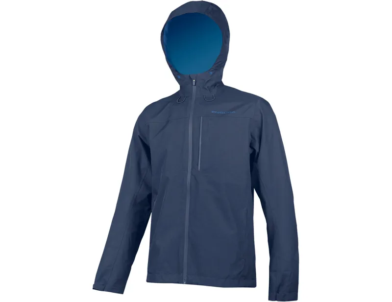 Endura Hummvee Waterproof Hooded Jacket in Ink Blue