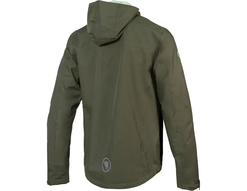Endura Hummvee Waterproof Hooded Jacket in Bottle Green-1