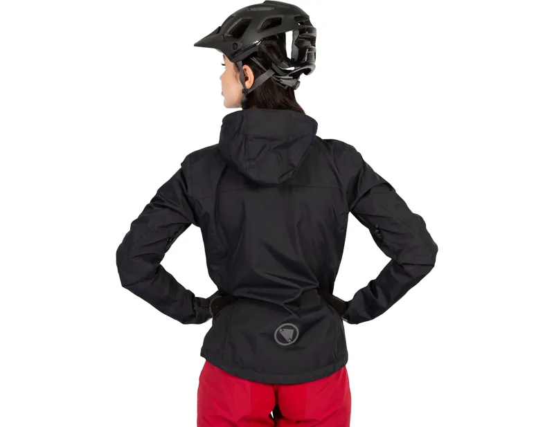 Endura Women's Hummvee Waterproof Hooded Jacket in Black -3