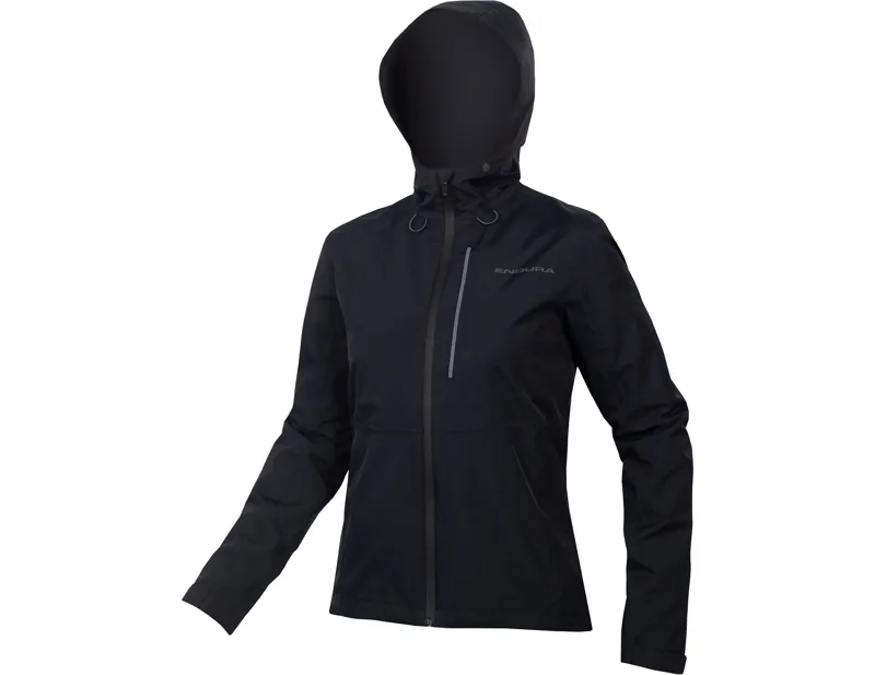 Endura Women's Hummvee Waterproof Hooded Jacket in Black 