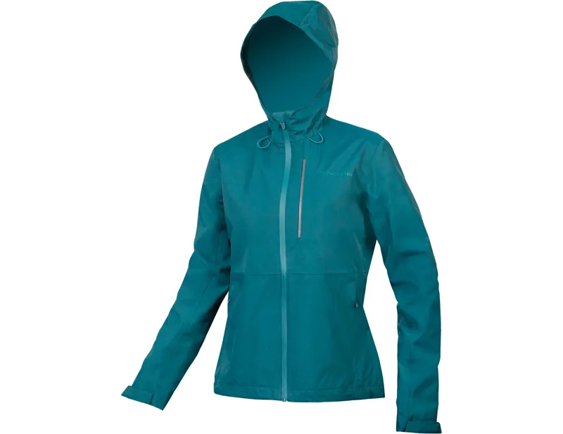 Endura Women's Hummvee Waterproof Hooded Jacket in Teal