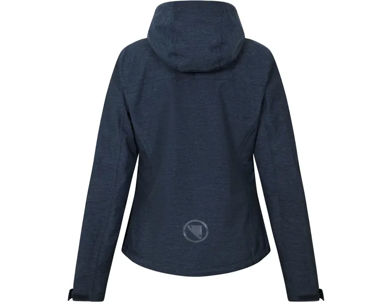 Endura Women's Hummvee Waterproof Hooded Jacket in Midnight Navy-1