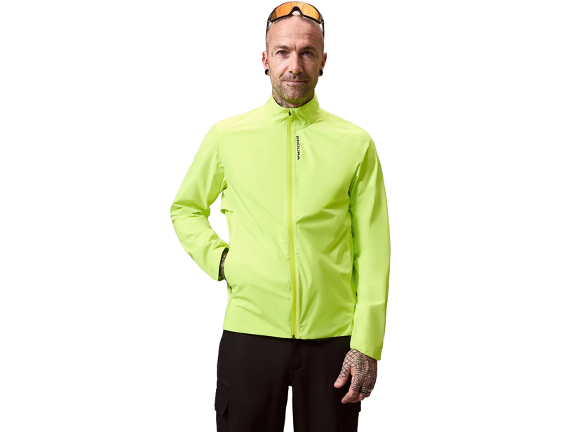 Endura Loop Rout Waterproof Jacket in After Glow Green