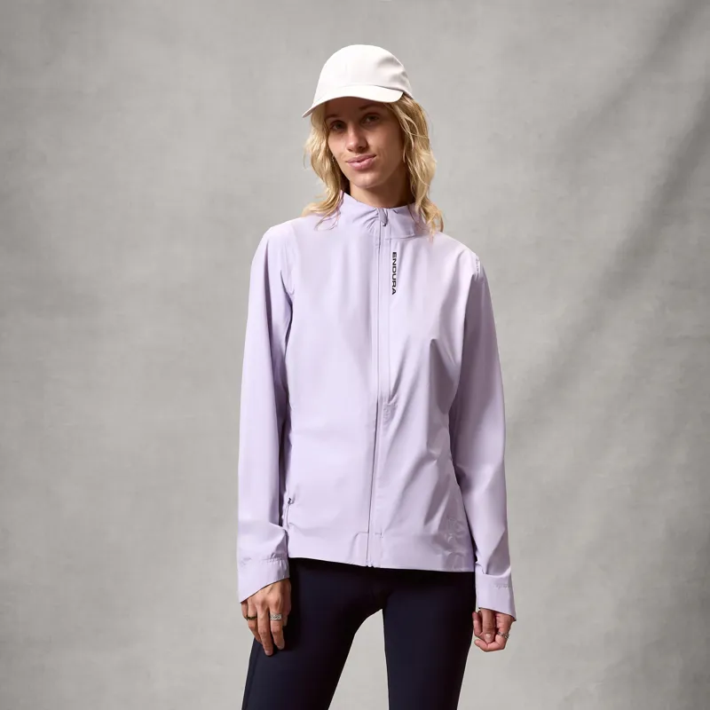 Endura Women's Loop Rout Waterproof Jacket in Lilac Mist-3