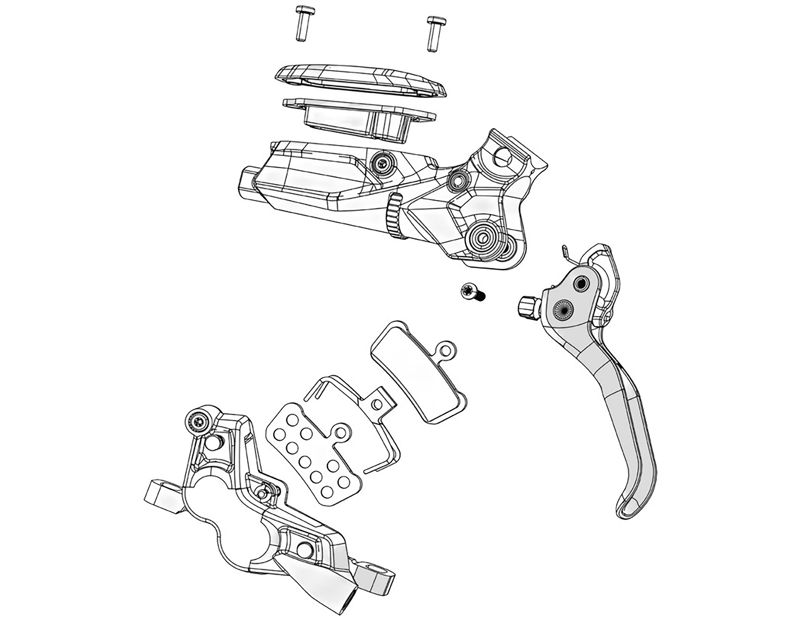 Balfes Bikes Sram SRAM Disc Brake Lever Blade Kit V2 in Black - Guide Rsc/Code Rsc | Free postage over £30, £10 off first order, price match & 0% finance.
