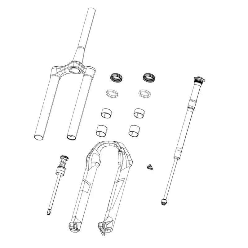 Balfes Bikes RockShox Rockshox Spare - Front Suspension Internals Left Bottomless Tokens Qty 5 32mm SID/Reba/Revelation/RS1/Bluto/Argyle RCT Solo Air: | Free postage over £30, £10 off first order, price match & 0% finance.