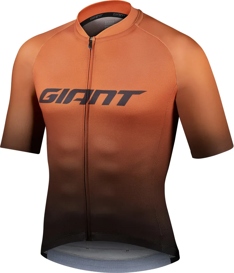 Giant Race Day Short Sleeve Jersey in Amber Glow/Black 