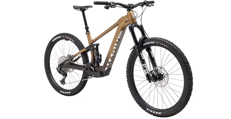 Marin Rift Zone EL XR Electric Full Suspension Mountain Bike 2026 in Tan Brown-1