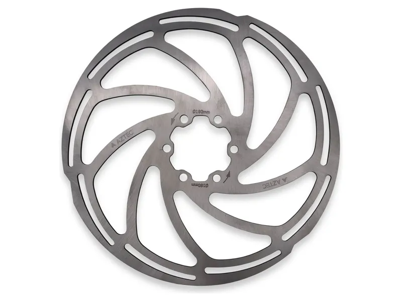 ROTOR Aztec Fixed 6B 6-bolt Disc Brake Rotor 180mm in Silver