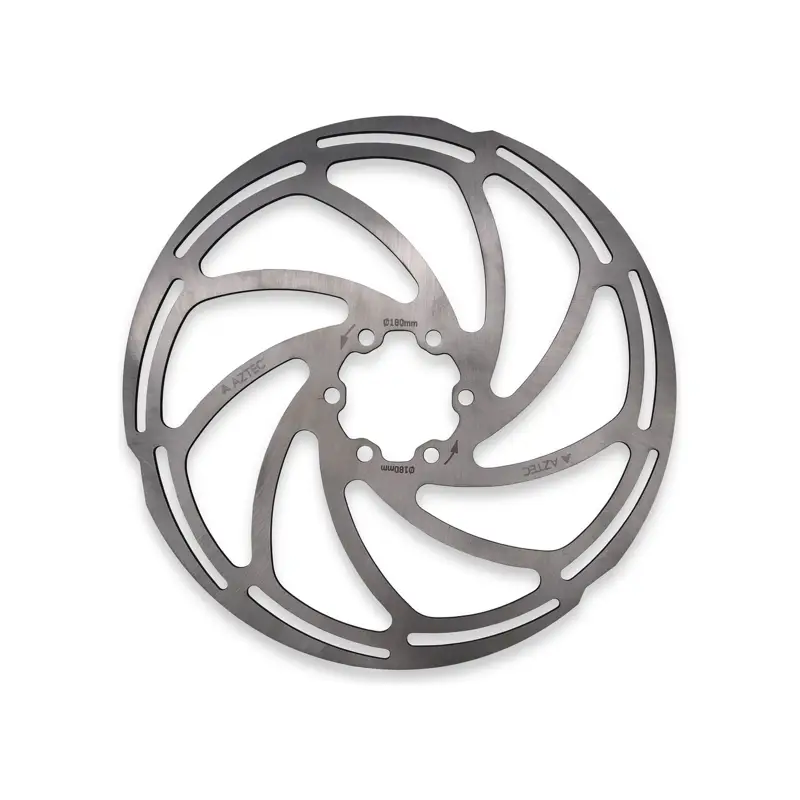 Balfes Bikes ROTOR Aztec Fixed 6B 6-bolt Disc Brake Rotor 220mm in Silver | Free postage over £30, £10 off first order, price match & 0% finance.