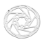 TRP R180S02M 6-bolt 1.8/160mm Disc Brake Rotor in Silver