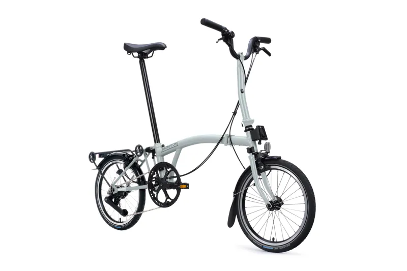 Brompton C Line 12-Speed SuperRoll Folding Bike 2027 in Lunar Ice-1