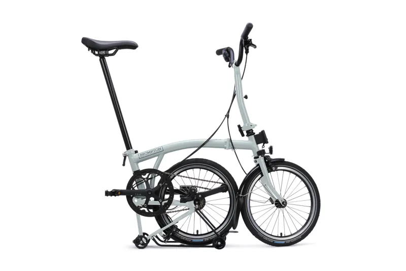 Brompton C Line 12-Speed SuperRoll Folding Bike 2027 in Lunar Ice-2