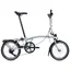Brompton C Line 12-Speed SuperRoll Folding Bike 2027 in Lunar Ice