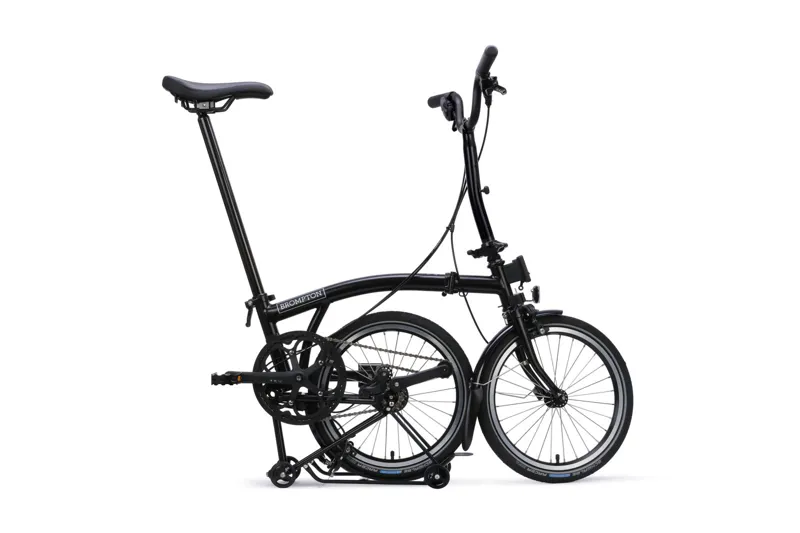 Brompton C Line 12-Speed SuperRoll Folding Bike 2027 in Matt Black-2