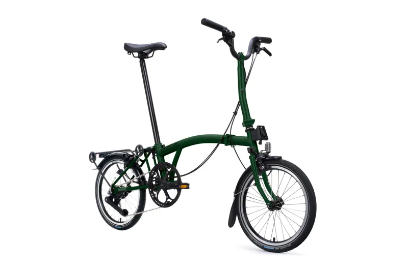 Brompton C Line 12-Speed SuperRoll Folding Bike 2027 in Racing Green-2