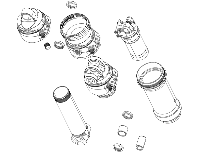 Balfes Bikes Sram SRAM Rear Shock Damper Piston Assembly - Super Deluxe/Flight Attendant C1+ | Free postage over £30, £10 off first order, price match & 0% finance.