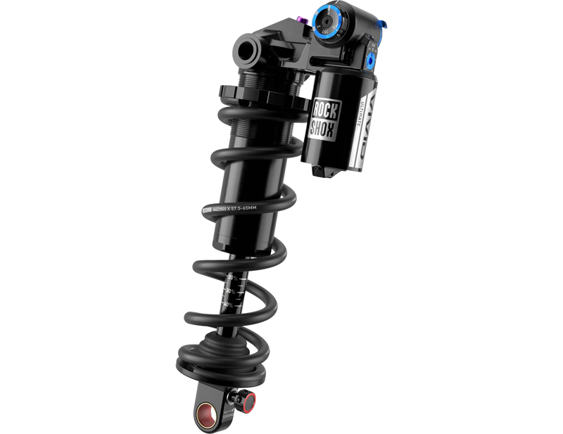 RockShox Rear Shock Vivid Coil Ultimate RCT2 REB55 COMP34 Standard Bearing D1 in Black
