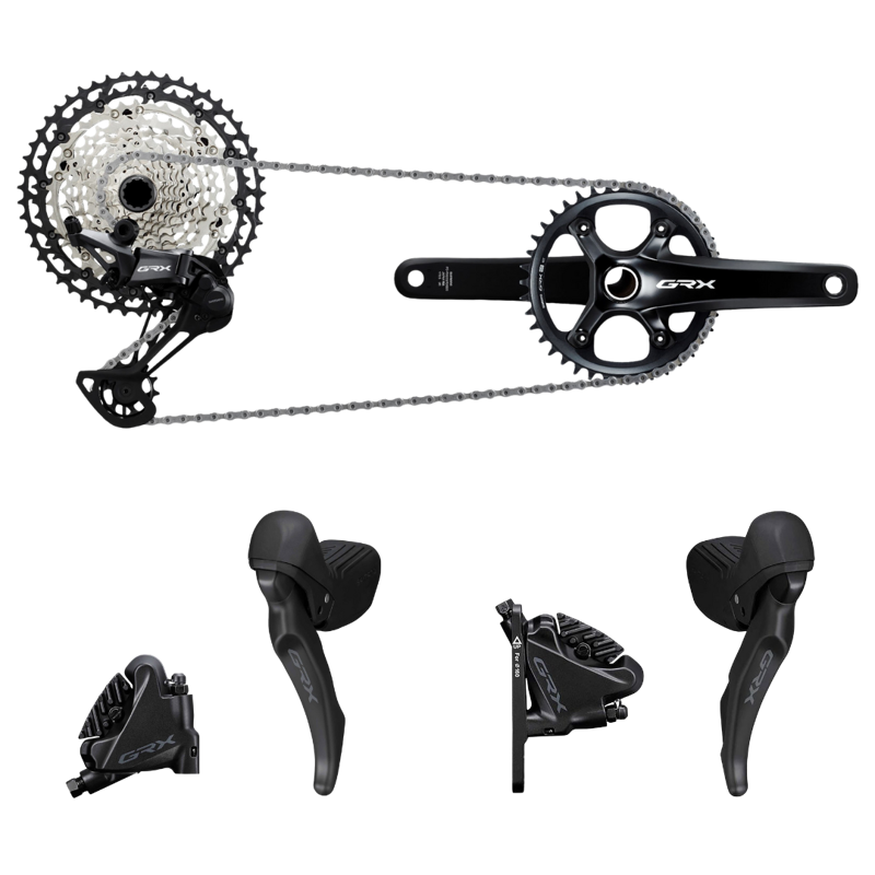 Balfes Bikes Shimano GRX RX610 1x12 Groupset in Black | Free postage over £30, £10 off first order, price match & 0% finance.