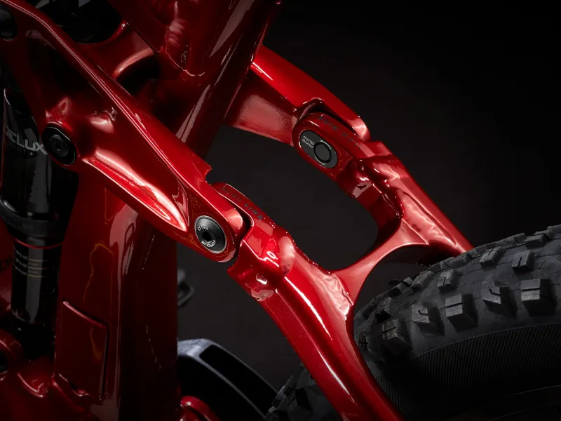 Trek Rail 5 Deore 500Wh FS Electric Mountain Bike 2022 in Crimson and Lithium Grey-5