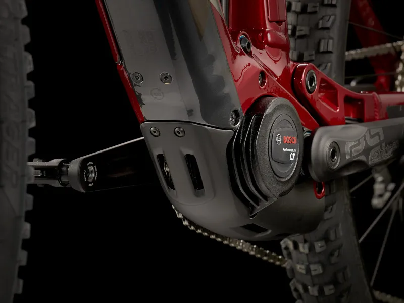 Trek Rail 5 Deore 500Wh FS Electric Mountain Bike 2022 in Crimson and Lithium Grey-7