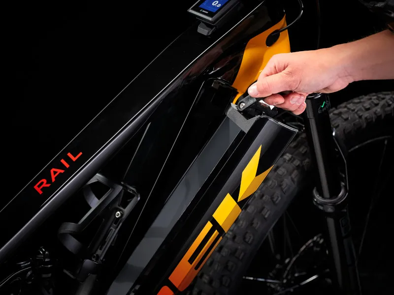 Trek Rail 9.8 XT Gen 3 Electric Full Suspension Mountain Bike 2023 in Black-3