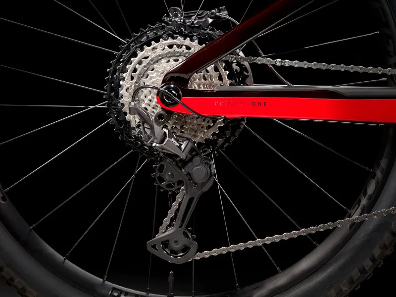 Trek Rail 9.8 XT Gen 3 Electric Full Suspension Mountain Bike 2023 in Red-8