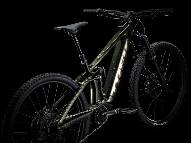 Trek Rail 9 GX 625wh Full Suspension Electric MTB 2022 in Black Olive/Trek Black-1
