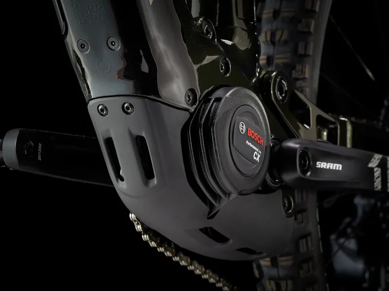 Trek Rail 9 GX 625wh Full Suspension Electric MTB 2022 in Black Olive/Trek Black-7