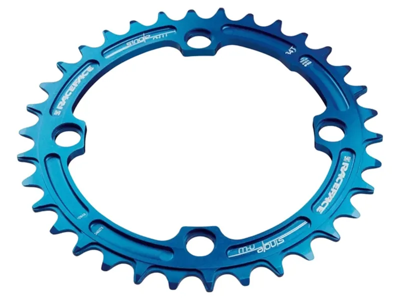 Race Face Narrow/Wide Single Chainring 34T 104 x 34t in Blue-1
