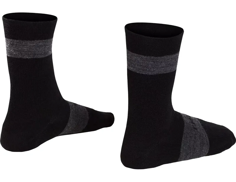 Trek Race Crew Merino Wool Cycling Socks in Black-1