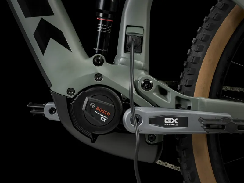 Trek Rail 8 GX AXS Electric Full Suspension Mountain Bike 2024 in Keswick Green-3