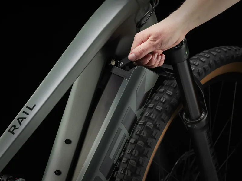 Trek Rail 8 GX AXS Electric Full Suspension Mountain Bike 2024 in Keswick Green-4