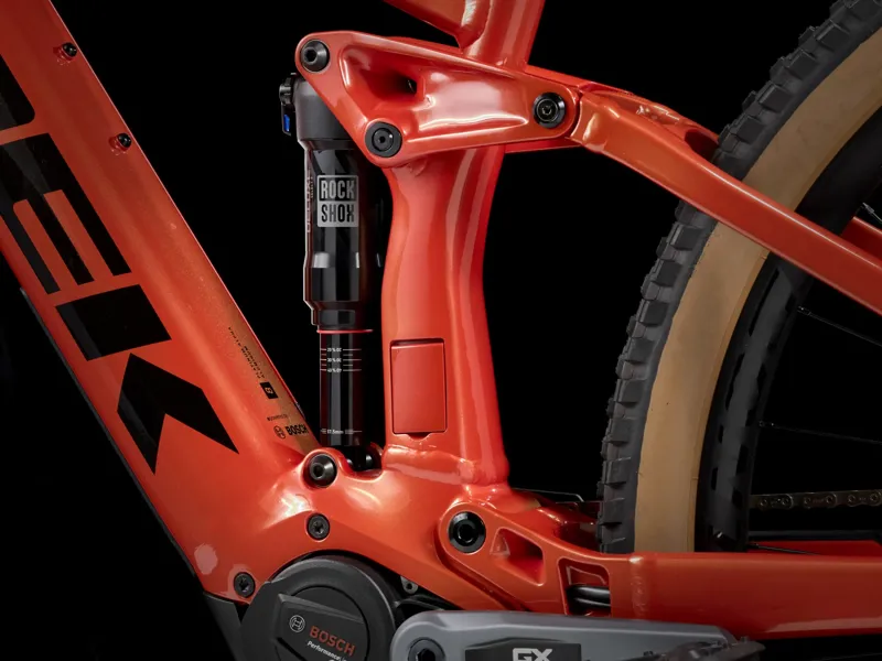 Trek Rail 8 GX AXS Electric Full Suspension Mountain Bike 2025 in Lava Red-6