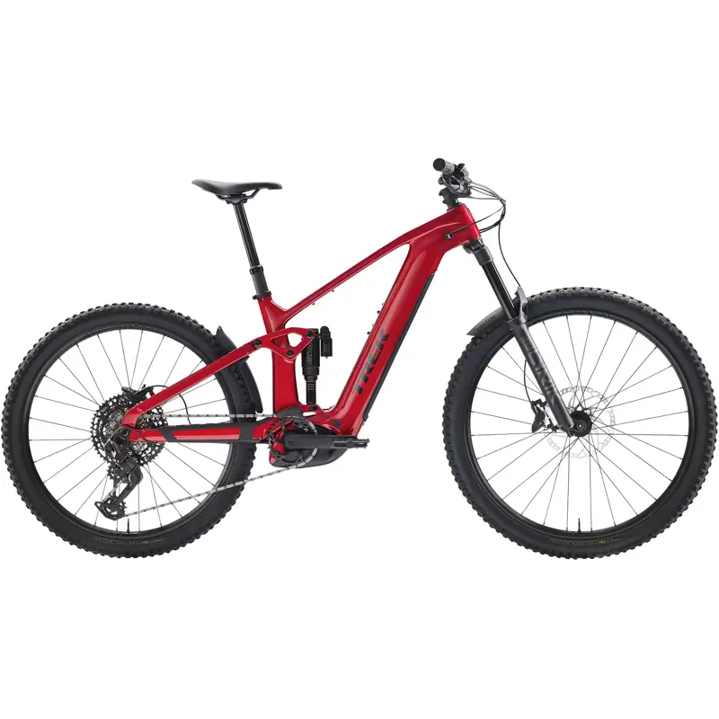 Balfes Bikes Trek RAIL+ 9.7 Gen 5 Electric Full Suspension Mountain Bike 2027 in Fury Red/Dark Star | Free postage over £30, £10 off first order, price match & 0% finance.